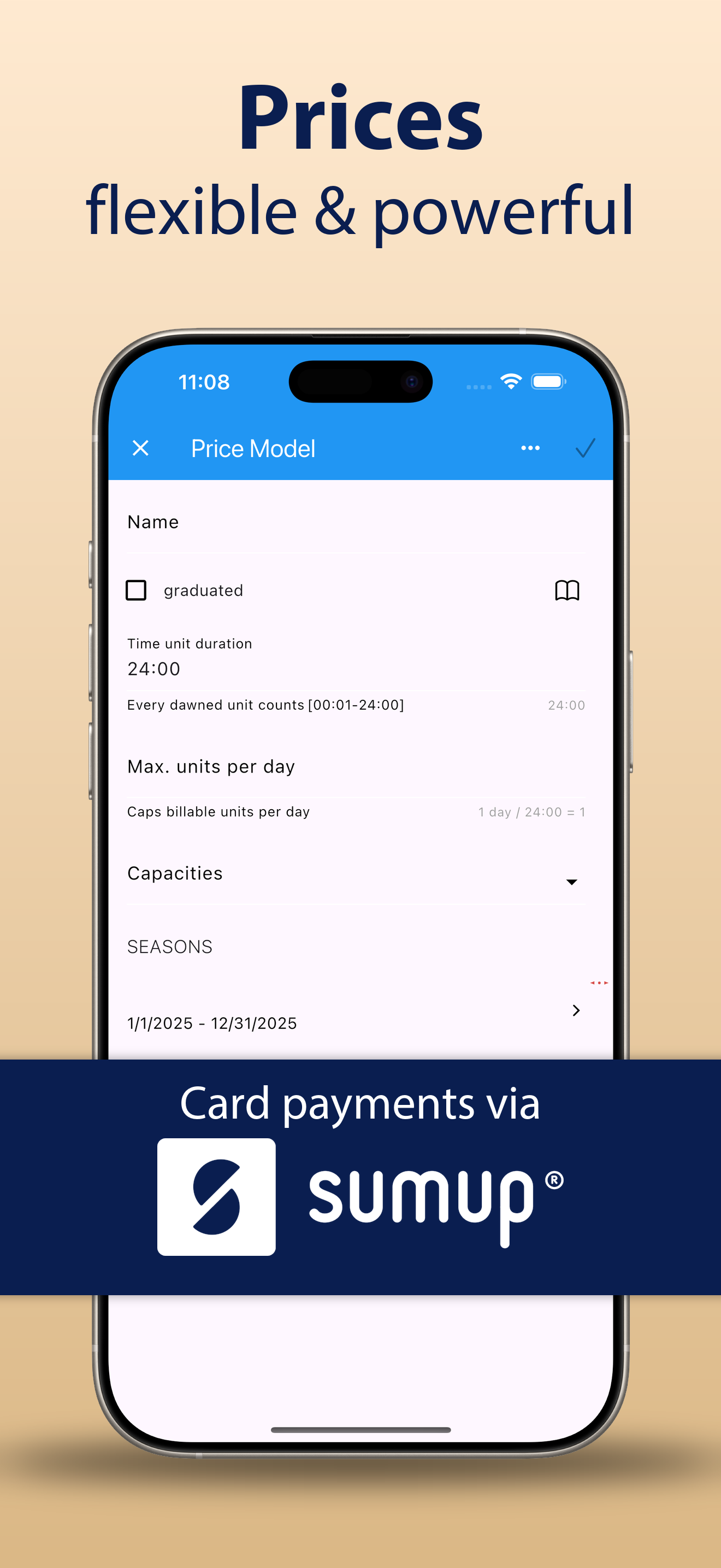 My Rental pricing and payments screen